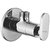 Oleanna Metroo Brass Angle Valve With Wall Flange Agular Cock (Disc Fitting | Quarter Turn) Chrome