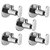 Oleanna Metroo Brass Angle Valve With Wall Flange Agular Cock (Disc Fitting | Quarter Turn) Chrome - Pack Of 5 Nos
