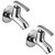 Oleanna Desire Brass Bib Tap With Wall Flange (Disc Fitting | Quarter Turn | Form Flow) Chrome - Pack Of 2 Nos