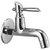 Oleanna Fancy Brass Long Nose Bib Cock With Wall Flange Long Body Tap (Disc Fitting | Quarter Turn | Form Flow) Chrome