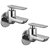 Oleanna Golf Brass Bib Tap With Wall Flange (Disc Fitting | Quarter Turn | Form Flow) Chrome - Pack Of 2 Nos