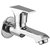 Oleanna Global Brass Long Nose Bib Cock With Wall Flange Long Body Tap (Disc Fitting  Quarter Turn  Form Flow) Chrome