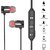 Orenics Black Wireless Bluetooth In the Ear Earbud Sports Magnetic Earphone with Mic for All Smartphone