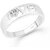 Vighnaharta Valentine Love Band CZ Rhodium Plated Alloy Finger Ring for Women and Girls - VFJ01348FRR8