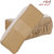 Auto Addict CV Designer Beige Neck Leatherite Car Pillow Cushion 2 Pcs for Hyundai Xcent