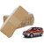 Auto Addict CV Designer Beige Neck Leatherite Car Pillow Cushion 2 Pcs for Chevrolet Tavera