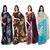 Anand Sarees Pack of 4 Printed,Georgette Sarees