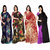 Anand Sarees Pack of 4 Printed,Georgette Sarees