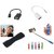 (S08) Combo of Selfie Stick, OTG Cable, Splitter Cable and Finger Grip (Assorted Colors)