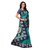 Fabwomen Sarees Kalamkari Green And Blue  Coloured Art Silk Fashion Party Wear Women's Saree/Sari With Blouse Piece.