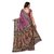 Fabwomen Sarees Kalamkari Purple And Purple Coloured Art Silk Fashion Part