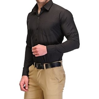 Men's black formal shirts online Clearance