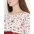 YURI'S White Kurti With Asymmetric Red Printed  With Fancy Attached Belt Style