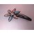 Multicart Glitters Floral Design Black  White Stone Side Hair Pin for Girls and women