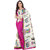 Indian Beauty Women's Pink Color Bhagalpuri Silk Printed Saree With Blouse