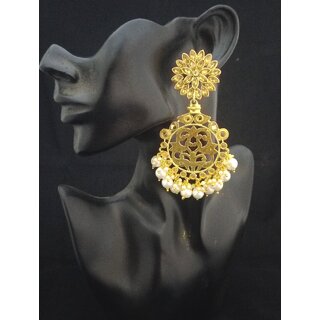                       Charming Jewelry Designer Kundan Pearl Fashion Earrings Set                                              