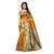 Indian Beauty Women's Yellow Color Kalamkari Mysore Silk Printed Saree With Blouse