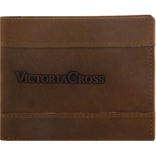 Mens Leather Wallet (Tan) By Victoria Cross