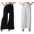 White  Black Cotton malaii trousers pant for women