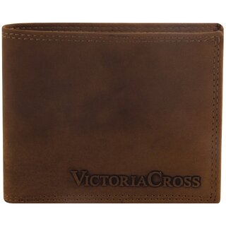                       Mens Leather Wallet (Tan) By Victoria Cross                                              