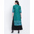 Varkha Fashion Women's Green Block Print Cotton Stitched Kurti
