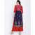 Varkha Fashion Women's Blue Block Print Cotton Stitched Kurti