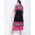 Varkha Fashion Women's Black Block Print Cotton Stitched Kurti