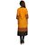 Varkha Fashion Women's Yellow Block Print Cotton Stitched Kurti