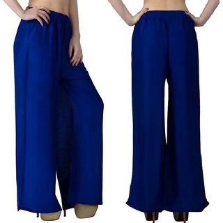 Riya Daily wear Blue Royal colour of palazzo pant or sharara or trousers
