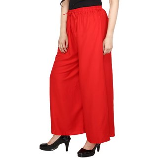                       Riya Daily wear  rose colour of palazzo pant and trousers on 199                                              