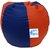 Madaar Homez XL Bean Bag Cover Orange  Navy Blue