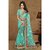 Green Colored Net Embroidered Saree