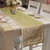Lushomes Gold Jacquard Design 2 Table Runner with High Quality Polyester Border (Size: 16
