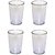 Unbreakable MultiPurpose Daily Use Round Transparent Glass  200 ml pack Of 4