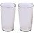 Unbreakable Multipurpose Daily use Round Transparent Glass  300 ml Set of 2