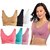 Sparkle Women's Full Coverage Seamless Wirefree Non-Padded Air Bra Pack of 6
