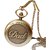 Vntage DAD Metal Keychain For Bike Car Bag Pocket Watch Clock Golden Pendant