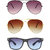Zyaden Brown UV Protection Metal Unisex Sunglasses