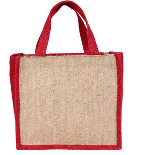 Buy Indha Brown Colour Lamented Jute Gift Lunch/Tiffin Carry Bag Online @ ₹150 from ShopClues