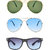 Zyaden Green UV Protection Metal Unisex Sunglasses