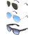 Zyaden Black UV Protection Metal Unisex Sunglasses