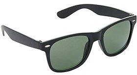 HRINKAR Men's Green Mirrored Wayfarer Sunglasses