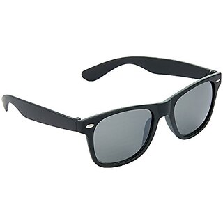HRINKAR Men's Black Mirrored Wayfarer Sunglasses