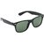 HRINKAR Men's Green Mirrored Wayfarer Sunglasses