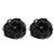 GaDinStylo Set of 2 New Fashion Black rubber Juda For Festives (Black)