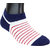 Neska Moda 3 Pair Unisex Multicolor Cotton No Show Loafer Socks S697