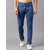 Denzen Mens Blue Slim Fit Mid Rise Denim Jeans