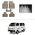 KunjZone Best Quality Set of 5 Carpet Beige Car Foot Mat / Car Floor Mat for Maruti Suzuki Omni (Maruti Van)