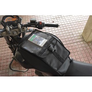 Bike tank cover with mobile sales pouch