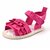 Seajol Baby Girls Velcro Flats Sandal (Pink) (Insole 12 cm)